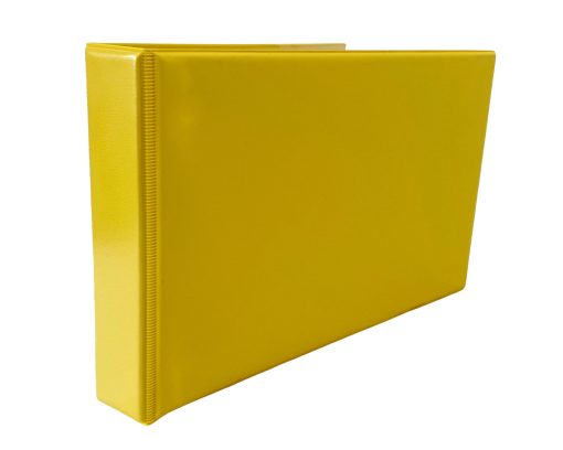 A5 Yellow wipe clean PVC Landscape binders 25 scaled